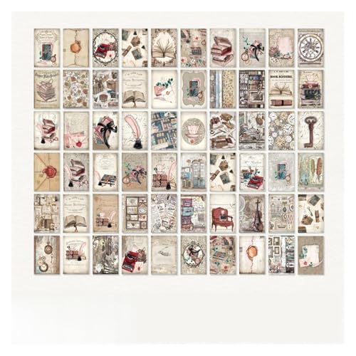 suministros para álbumes de recortes Papel for álbum de recortes, 60 piezas, Mini materiales, libro de papel, diario, álbum, planificador hecho a mano, accesorios decorativos for álbum de recortes peg