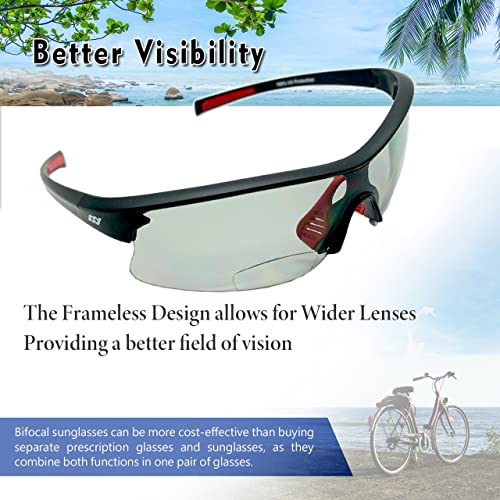 Outdoor Sports Sunglasses for Men & Women TR90 Frame Bifocal UV Protection4