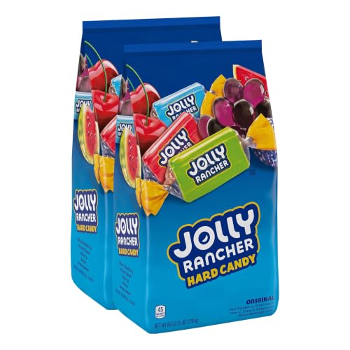 JOLLY RANCHER Assorted Fruit Flavored Hard Candy Bulk Bag, 5 lb (Pack of 2)