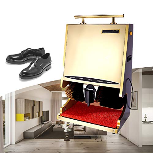 ZhiLianZhao Zapato de Máquina Pulidora, Máquina Limpiabotas Automático, Mantenimiento de Enfermería de Zapatos, Adecuado para el Vestíbulo de Entrada del Hotel