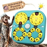 KADTC U.S. Brand & Design All in ONE -5 Levels of Challenge -6 Ways to Play - Large Size Advanced Dog Puzzle Toy for Small/Medium/Large Smart Dogs Hard/Difficult Puzzles Toys Mental Stimulation Games