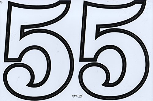 Numero 5 bianco 165 mm altamente corsa della
