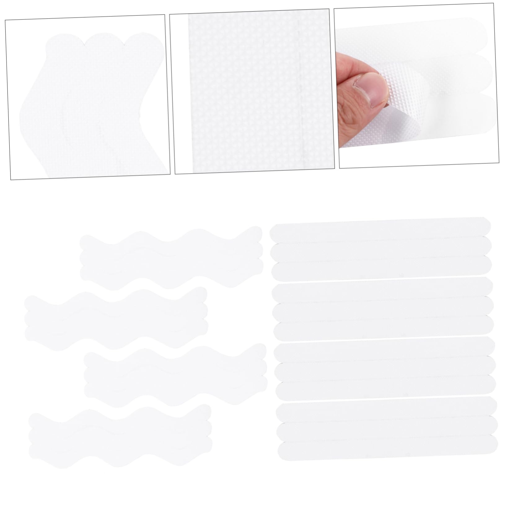HOMSFOU 144stücke Antirutsch-Sticker Für Badezimmer Und Treppen rutschfeste Peva Aufkleber Für Sichere Und Trockene Oberflächen Frosted Color