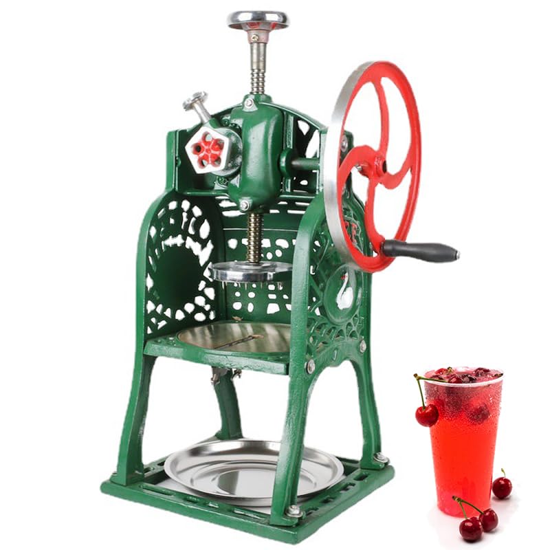 Handmatige Ijsbreker, Handcrank Geschoren Ijsmachine Cocktails Slush-machine Draagbare Handmatige Roterende Sneeuwkegelmachine met Transparante Deksellepel, voor Thuisbarcafé Handmatige Ijsbreker, Handcrank Geschoren Ijsmachine Cocktails Slush-machine Draagbare Handmatige Roterende Sneeuwkegelmachine met Transparante Deksellepel, voor Thuisbarcafé