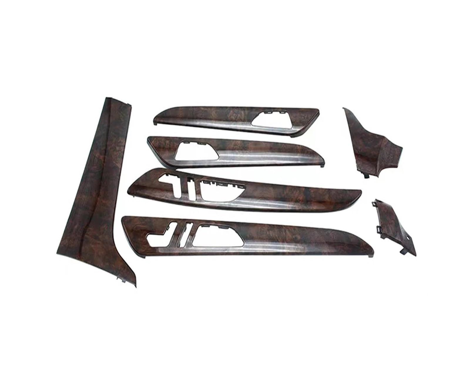 12color Interior Atmosphere Lamp Kit A-Pillar Hourglass Treble Compatible with Mercedes Benz GLE Coupe Class W292 2015-2018(Peach Wood)