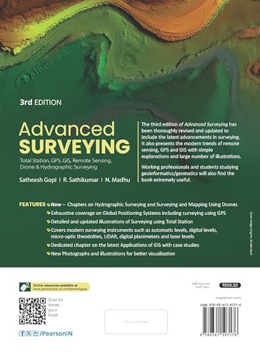 Image of Advanced Surveying | Total Station, GPS, GIS, Remote Sensing, Drone, and Hydrographic Surveying | - 3rd Edition | - Pearson