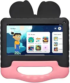 Tablet Infantil Minnie 7' Wi-Fi 4GB RAM 64GB Android 13 Quad-Core com Capa Resistente, Controle Parental e Câmera Frontal 2MP Multi - NB414