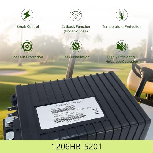 Image of DC Motor Controller 1206HB-5201 48V 250A Fits for Curtis EZGO TXT Terrain 250 ST Sport II Express S4 L4 Shuttle 4X Cushman MPT 800 1000 Hauler 800X 2+2 Golf Cart 2011-2017