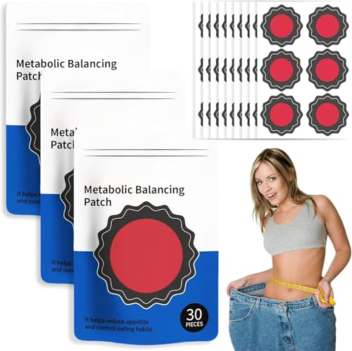 90 Parches Adelgazantes, Naturales para Adelgazar y Metabolizar el Abdomen, Para el Equilibrio Metabólico, Calmante Suave para Todos los Tipos de Cuerpo