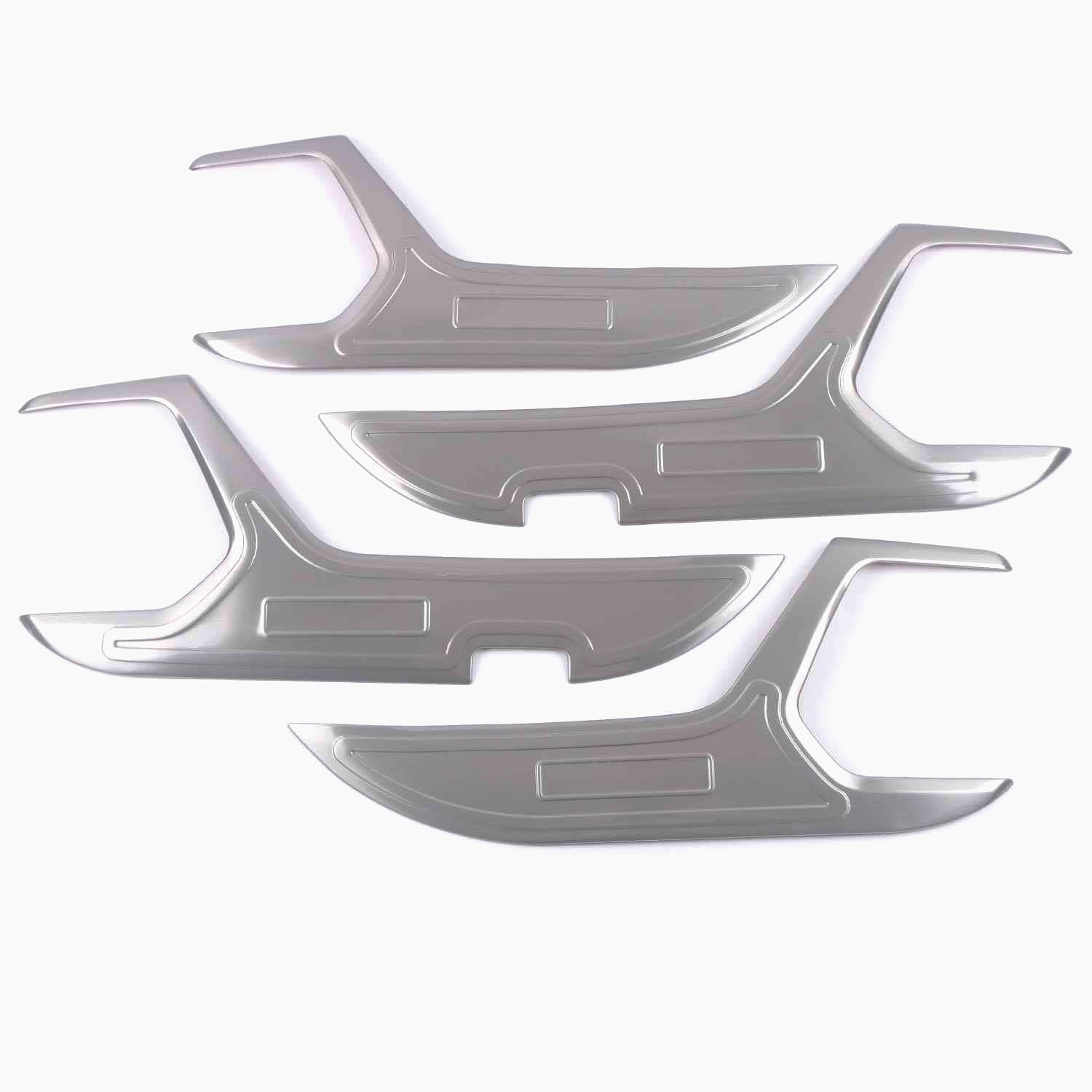 Car Accessories Compatible withToyota Highlander 2020-2023 Stainless Steel Door Anti Kick Panel Protector Guard Cover Trim 4Pcs Matte — view 7