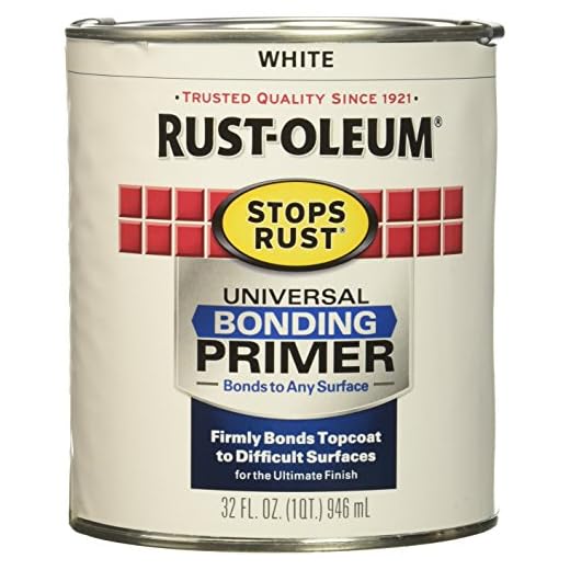 RUST-OLEUM 330494 Quart Universal Bonding Primer , white, 32 Fl Oz (Pack of 1)