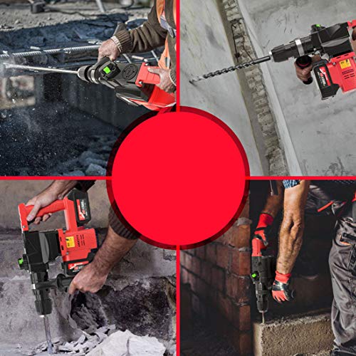 KUANDARYJ Akkuschrauber Akku-Bohrschrauber Akku-Schlagbohrschrauber Profi-Koffer 360 Grad drehbarer Zusatzhandgriff… – Bild 8