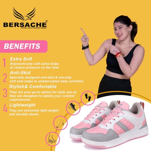 Image of BERSACHE Sneaker, Loafers,Casual With Extra Comfort Sneakers For Women