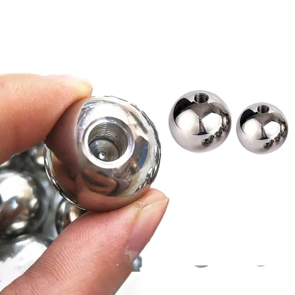 Śruba kulowa z pojedynczą nakrętką, 10 szt. Kulek gwintowanych z półotworem 304 SUS M5(OD 12.7mm)