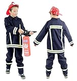 HINWEIS: Die Feuerwehr-Verkleidung fällt normal aus. Für StraÃŸenfeste empfehlen wir jedoch eine Nummer gröÃŸer zu kaufen. So können Sie Ihrem Kind einfacher einen Pullover oder eine Jacke darunterziehen.