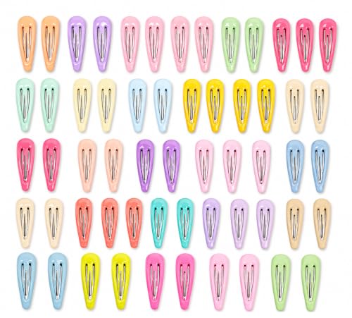 Image of Small Kids Tic Tac Hair Clips Cute Multi Color Hair Accessories | Girls & Toddlers | Non-Slip, Lightweight & Durable Metal Hairpins | Stylish Baby Hair Clips (Color C Pack of 50)