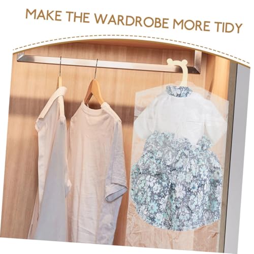 40pcs Plastic Suit Covers Garment Bags for Hanging Clothes Storage Bag Closet Organizer Easy to Use2