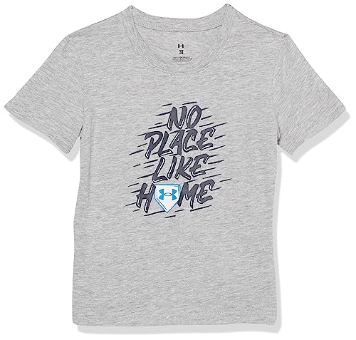 Image of Under Armour Boys Short Sleeve Baseball Graphic T-Shirt, Lightweight & Breathable, Relaxed Fit