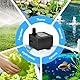 BACOENG Aquarium Pumpe, 3W 200L/H Mini Wasserpumpe Springbrunnenpumpe Teichpumpe, Zimmerbrunnenpumpe Aquariumpumpen Brunnenpumpe Klein mit EU Stecker