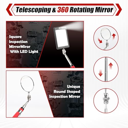 Image of TOOLEAGUE 7Pcs Telescoping Magnetic Pickup Tool Set