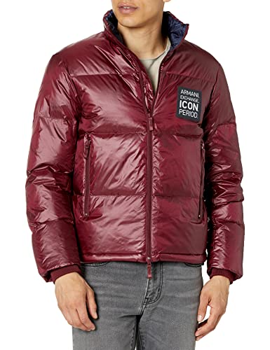 ARMANI EXCHANGE Daunenjacke für Herren, 8nzbp2, Znynz, L, Bordeaux, Wein...