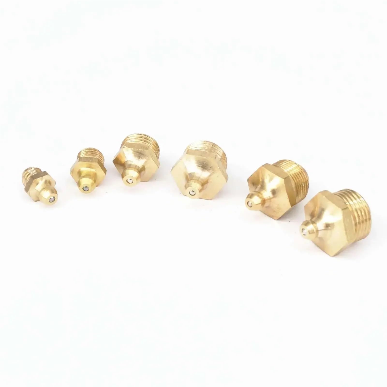 M4 M5 M6 M8 M10 M12 M14 Pitch 1.0/1.25/1.5 Metric Male Thread Taper Straight Brass Zerk Nipple Fitting For Oil Grease (M12 x 1,25 (5 Stück))