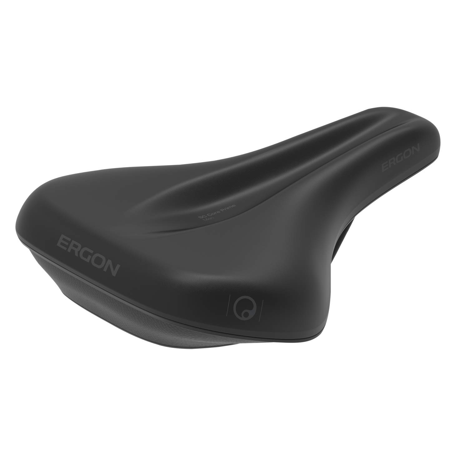 Ergon SC Core Prime Sattel | Schwarz/Grau | Damen Komfort Fahrradsitz | Cruiser Comfort Hybrid Bikes