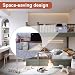 Filz Bett Organizer zum Einhängen, Betttasche zum Einhängen, Hängender Bett Organizer Einhängen, Bettablage Zeitungsständer für Schlafzimmer Schlafsaal Sofa Nachttisch Hängend Aufbewahrung, Hellgra