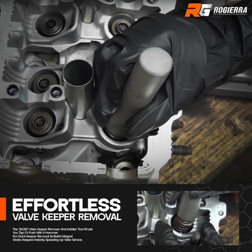 Image of Rogierra 36050 Valve Keeper Remover and Installer Kit for 4.5mm-7.5mm & 5 /16 inch-3 /8 inch Valve Stems, Fits Toyota 4-Cylinder & Chrysler New World Engines, Valve Spring Compressor & Retainer Removal Tool