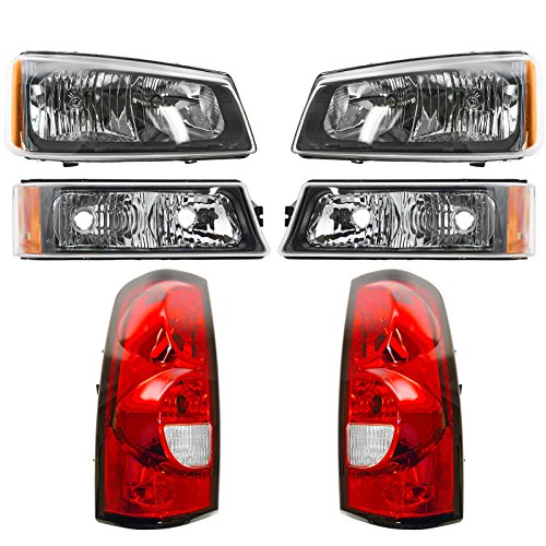 Headlight Parking Corner Light & Tail Light Kit Set of 6 for Chevy Pickup Truck