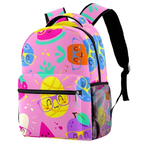 Sac à dos d'école confortable avec motif rigolo pour soulager le dos
