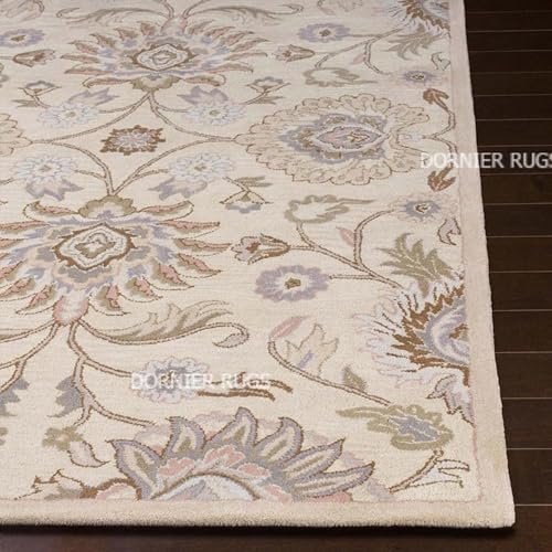 Image of 12x15 Ft Hand-Tufted Wool Area Rug - Oversized Carpet for Living Room, Hall, Office, Drawing Room - Soft & Durable Traditional Floor Rug (Multicolor)