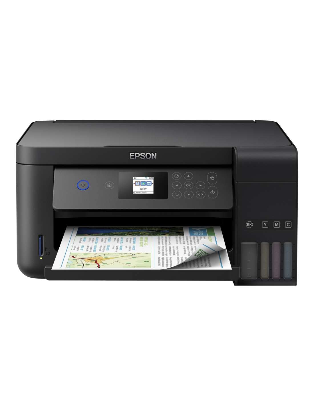 Epson EcoTank ET-2750 3-in-1 Tintenstrahl Multifunktionsgerät (Kopierer, Scanner, Drucker, DIN A4, Duplex, WiFi, Display, USB 2.0), großer Tintentank, hohe Reichweite, niedrige Seitenkosten, schwarz