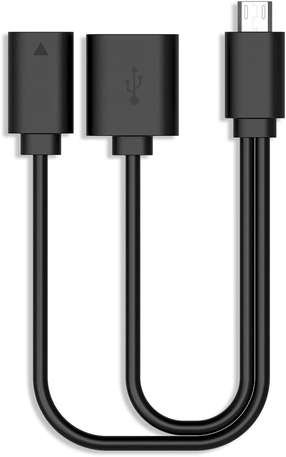 Rii F1 Micro USB Host OTG Adapter Cable Firestick Fire TV 4k, Compatible Rii Keyboards