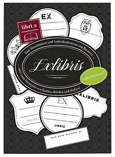 Moses Verlag 81039 libri_x - Cuaderno de pegatinas, color blanco y negro