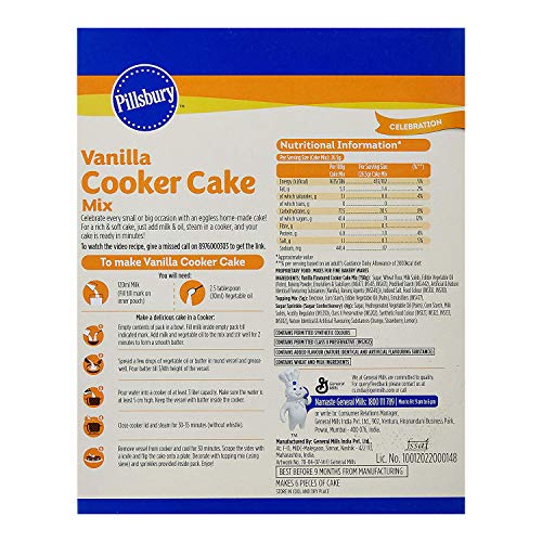 Image of Betty Crocker Pancake Mix, Original 500 Gram And Pillsbury Cooker Cake Mix, Vanilla (Eggless), 159 G X Pack Of 4, 636 G