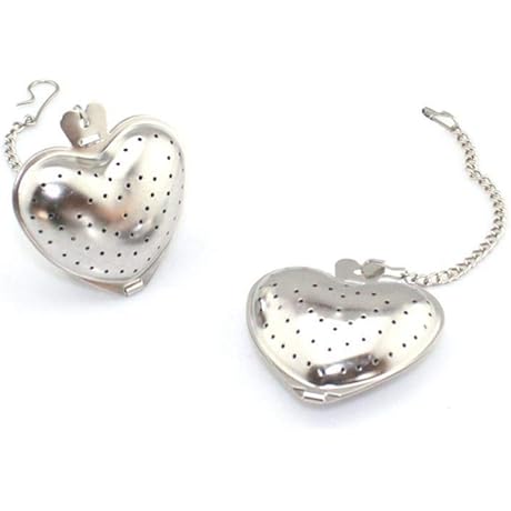 2pcs Stainless Steel Heart-Shaped Tea Ball 1.5 Inch Tea Infuser Strainers Tea...