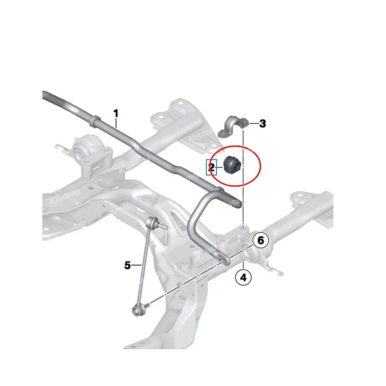 zestaw stabilizatora 2PCS Przednie zawieszenie Tuleja stabilizatora Pasuje do BMW MINI Cooper R60 R61 2011-2016 31309813411 Stabilizatory Poprzeczne