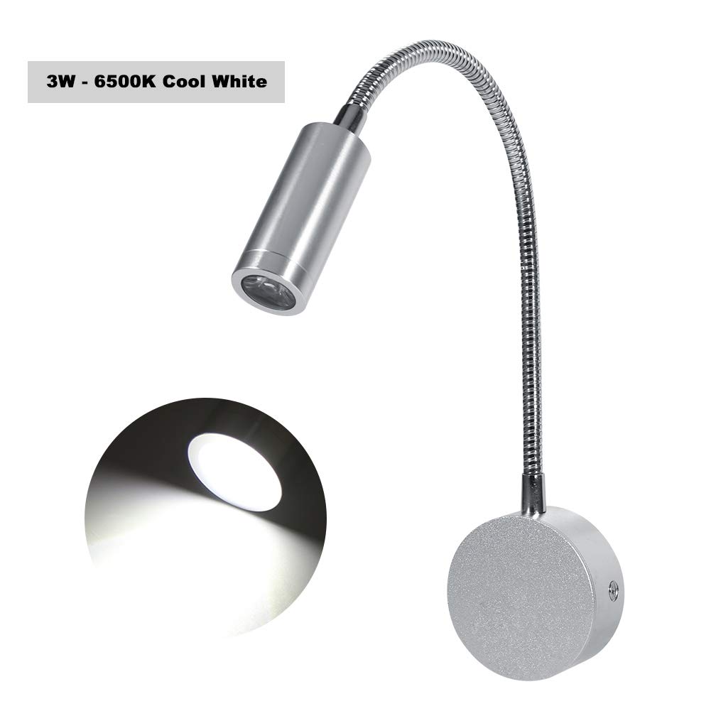 Lampka nocLED Minimalistyczlampa LED czytania przy łóżku robocza możliwością ściemniania Przełącznik dotykowy Ściazagłówka elastyczną gęsią szyją zagłówków Home Office StudiHotele