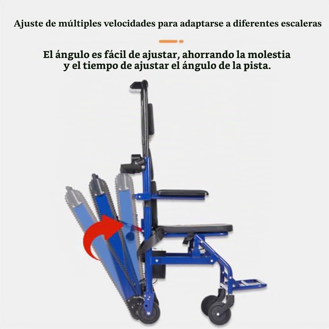 HZWJD Silla Para Subir Y Bajar Escaleras Sin Esfuerzo,Silla Salvaescaleras,Salvaescaleras,Salvaescaleras Para Personas Mayores,Scooter De Movilidad Plegable,Carga 165 Kg A