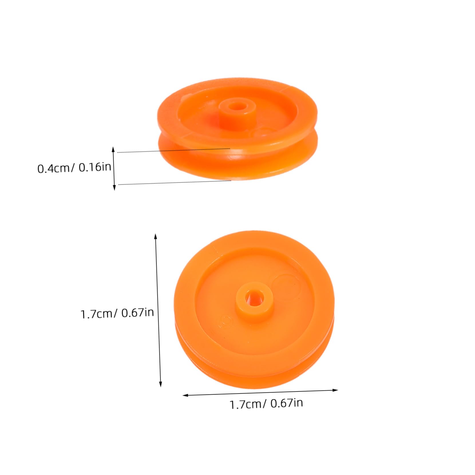 GANAZONO 100Pcs Plastic Pulley Wheel for for Robots Cars Aircraft Wear Resistant Crafting Parts for Engineering Projects