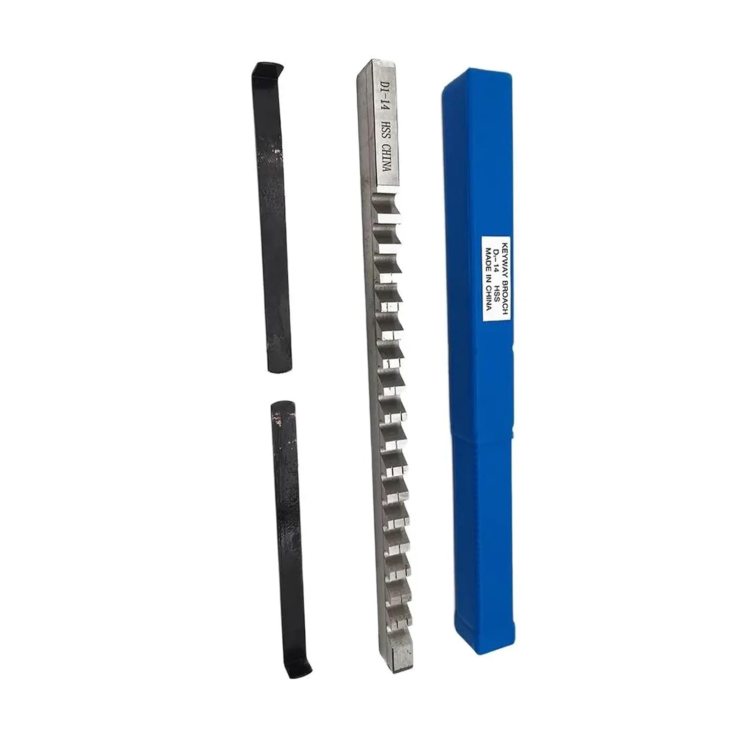 Push-Type Keyway Broach 14mm D1 Metric Size Broaches Broaching Tools with Shims for CNC Router Metalworking