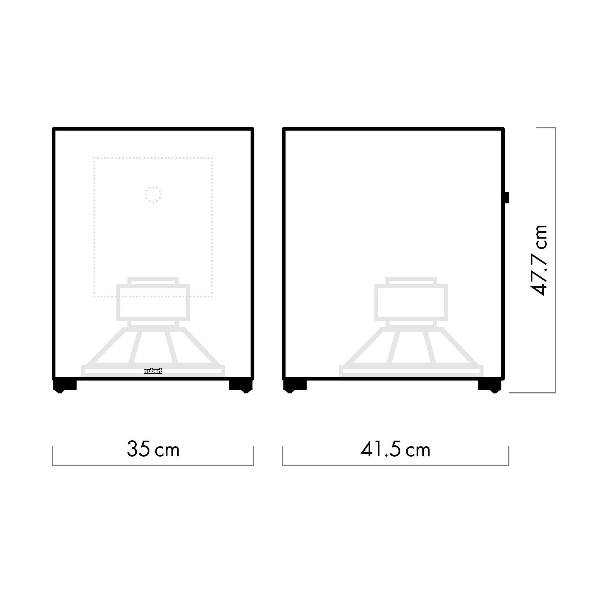 Nubert nuSub XW-900 | Schwarzer Subwoofer | Lautsprecher für Bass & Effekte | Surround & Action auf höchstem Niveau | Downfiresubwoofer mit Aktiv-Technik | LFE-Box mit 380 Watt