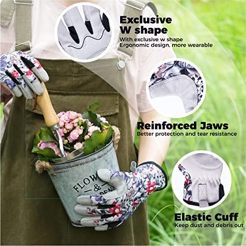 Toolant Gardening Gloves For Women, Thorn Proof Garden Gloves For Yard Work, Breathable And Touchscreen, Gift For Gardeners, Medium #TOP2