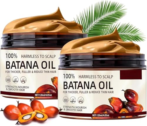 Batana Oil for Hair Growth, 100% Pure Natural Batana Hair Oil from Honduras for Men & Women, Repairs Damaged Hair, Leaves Hair S