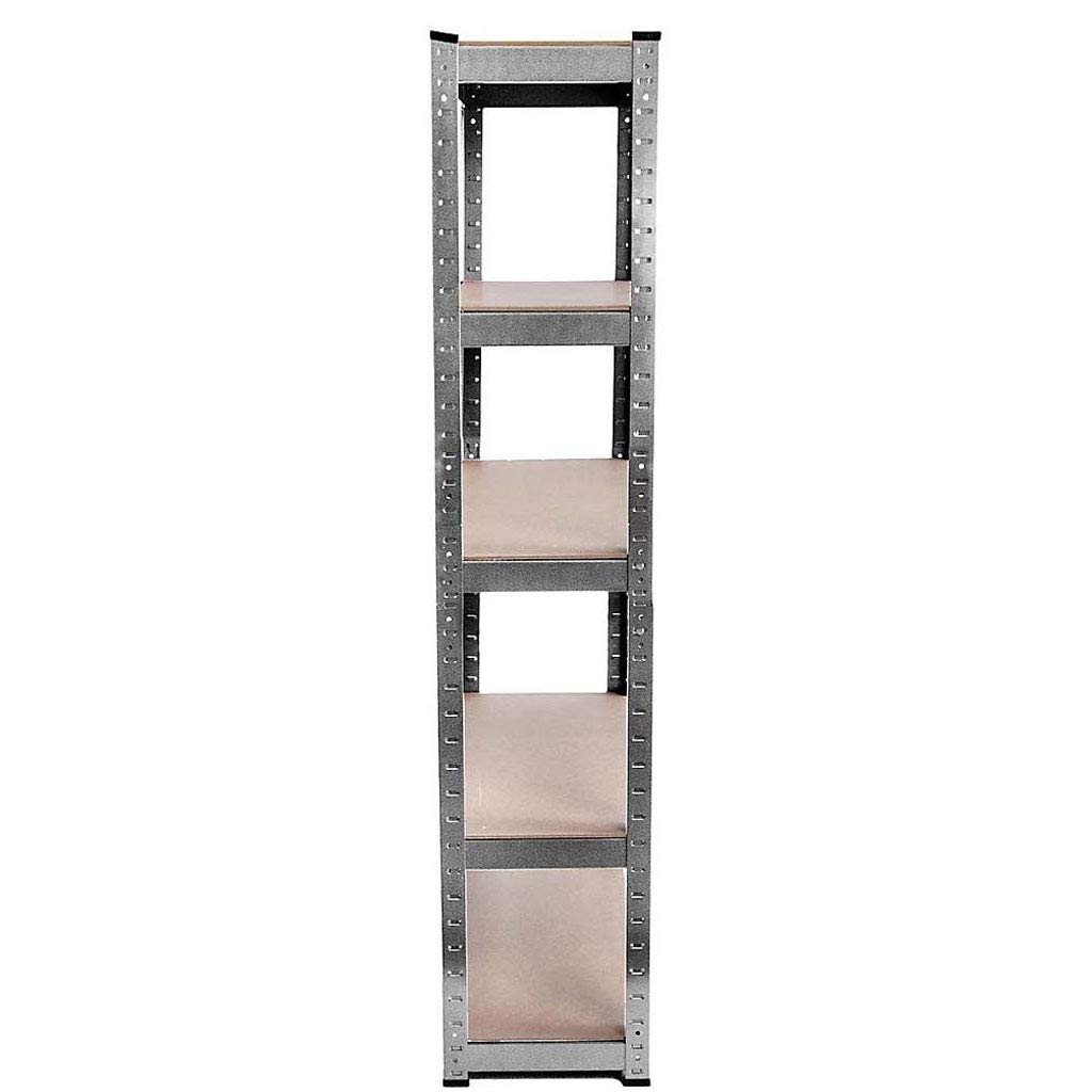 Lucn Lagerregal Schwerlastregal Steckregal Werkbank Keller Werkstattregal, bis 875 kg Traglast, 200x100x50cm, Verzinkt