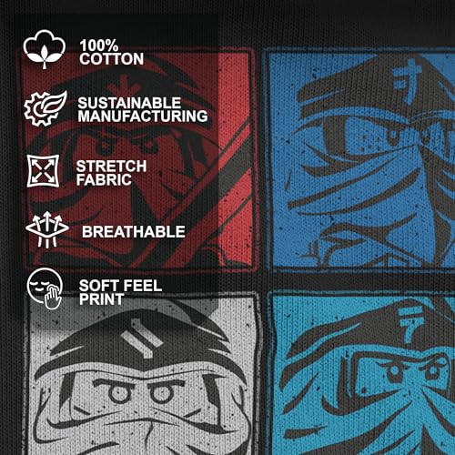 Fifth Sun Unisex-Child Lego Ninjago Unite The Colors Boys Short Sleeve Tee Shirt4