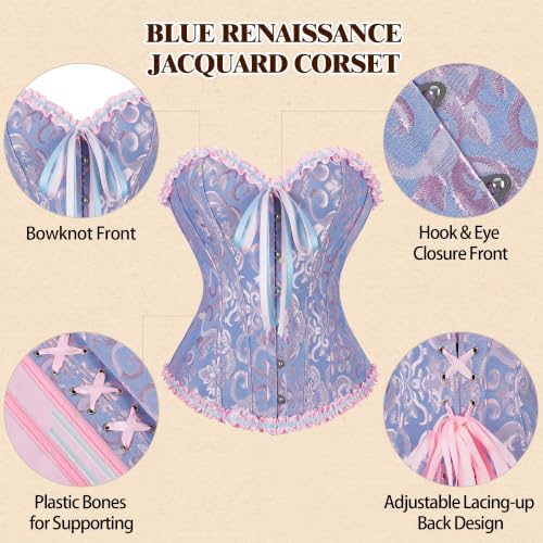 Image of frawirshau Women's Overbust Costume Corset Renaissance Victorian