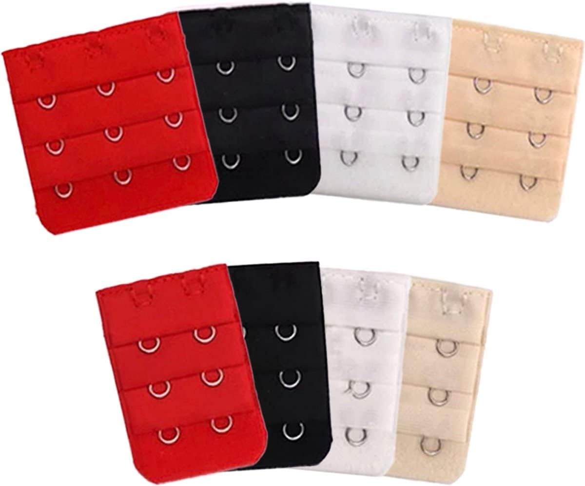Inodes Bra Extensions 8 Pieces Bra Extenders 2 Hooks and 3 Hooks in