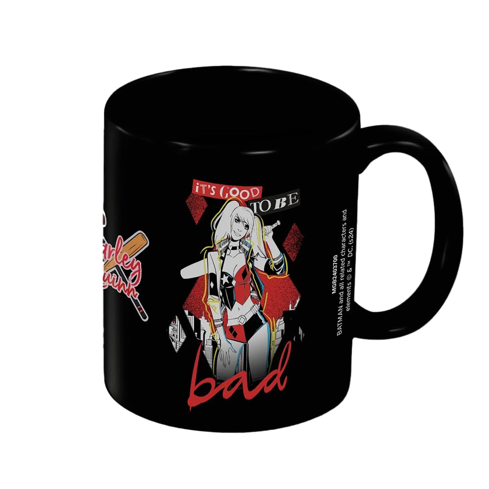 Pyramid International Batman (Harley Quinn Bad) Black Mug - 10Oz / 315Ml Ceramic Mug - One Size